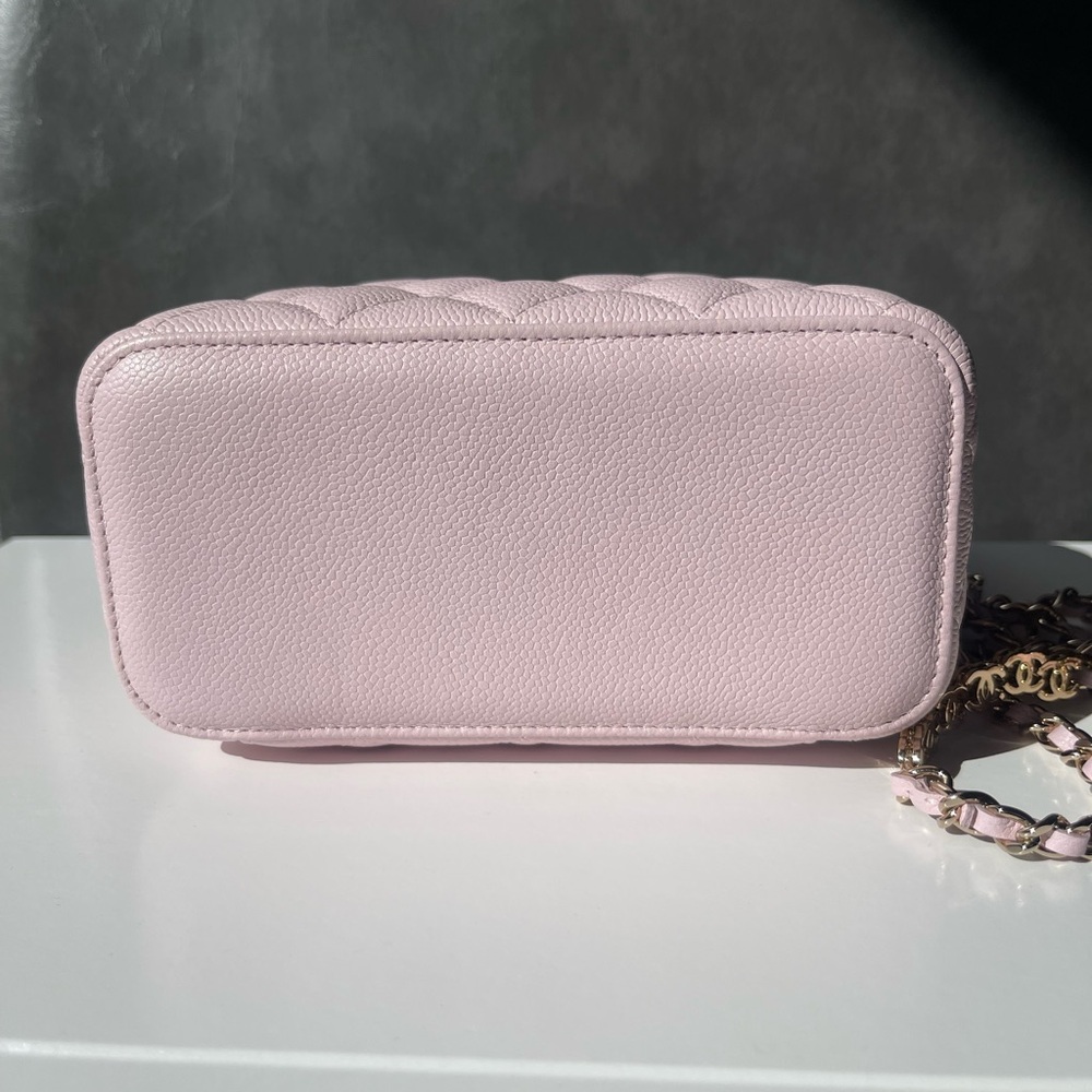 Chanel Light Pink Quilted Vanity Crossbody Bag 22P - Picture 5 of 11
